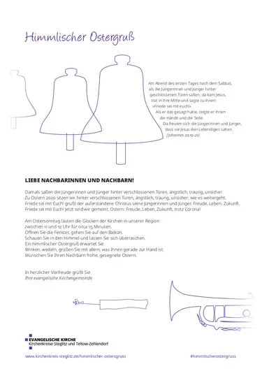 Himmlischer Ostergruß 2020 :: Illustration © Nina Schiller 