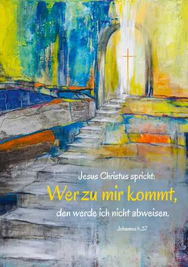 Jahreslosung 2022 | Acryl vn U. Wilke ©GemeindeBriefDruckerei