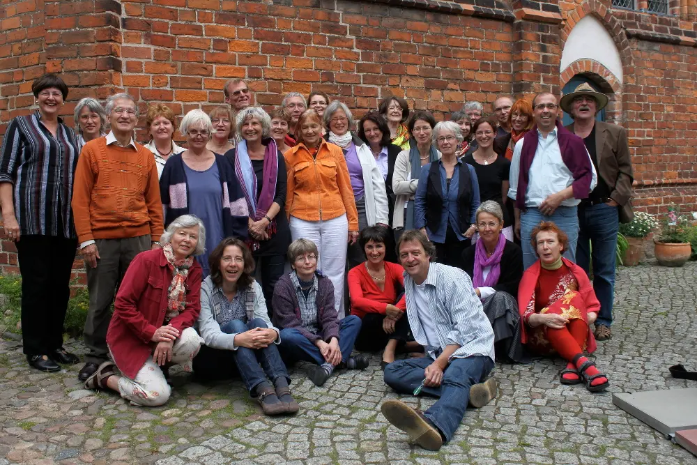 Patmos-Chor auf dem Chorwochenende mit Birgit 2011 in Neuruppin :: Foto: Hardy Wentow
