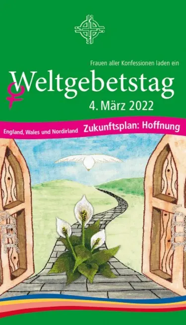 Spendentüte für den WGT 2022 mit Fach für Spende und einem Einzahlungsschein.
