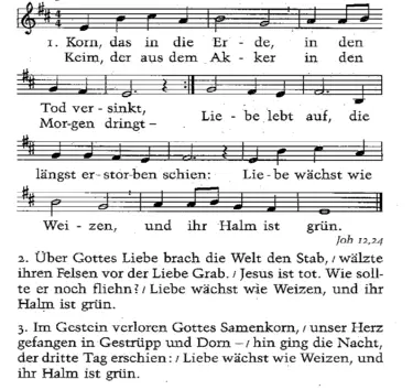 Lied EG 96 :: Korn, das in die Erde
