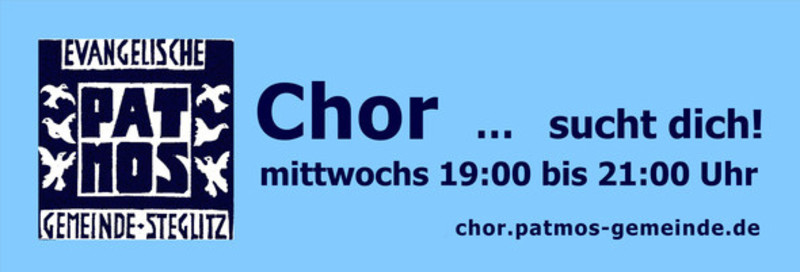 Chor-Werbebanner Bild © Ev. Patmos-Gemeinde
