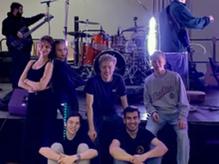Musiker:innen nach dem Konzert am 15.10.2022. Bild: Patmos-Band
