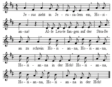 Lied: EG 314, 1 – 5 Jesus zieht in Jerusalem ein