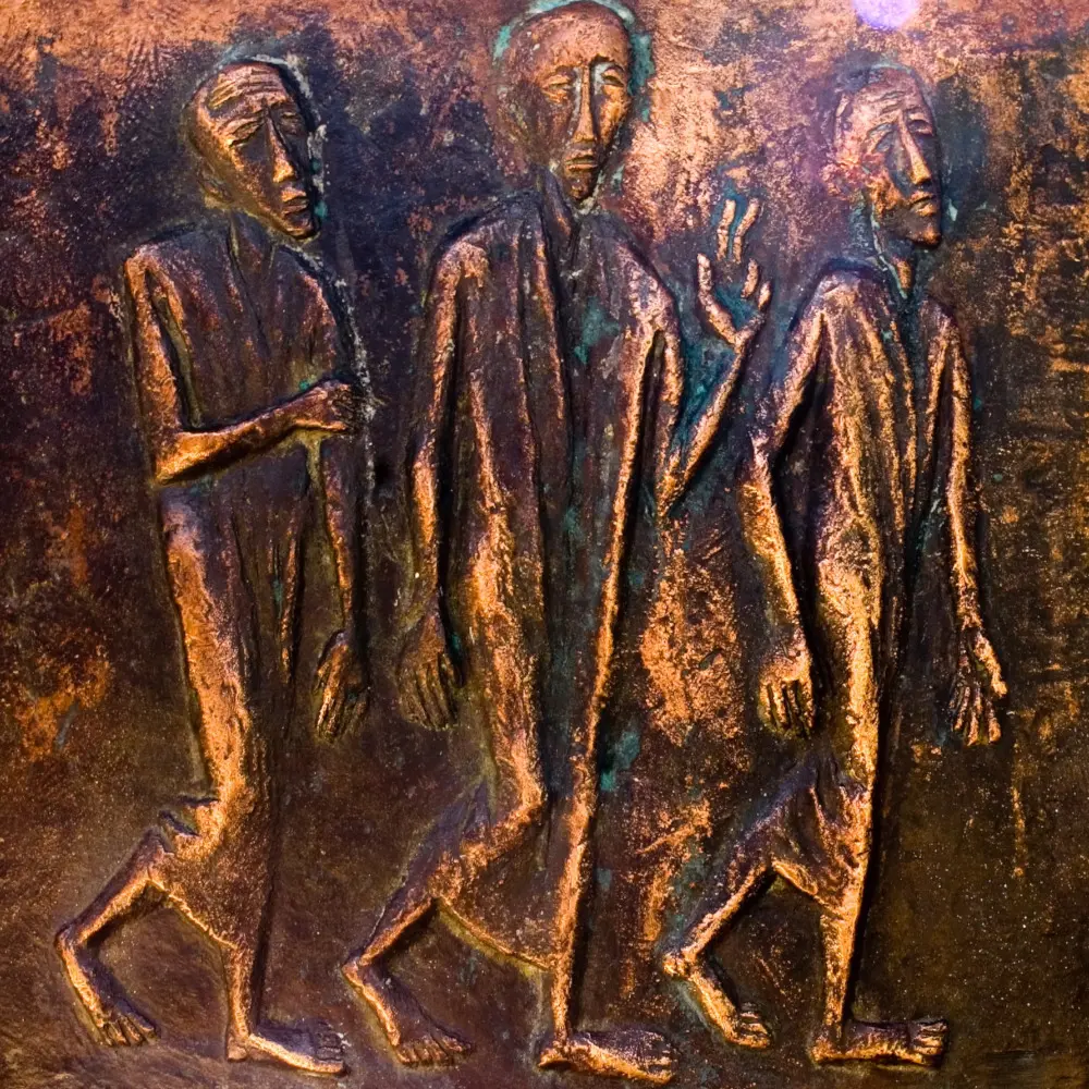 Jünger auf dem Weg nach Emmaus.