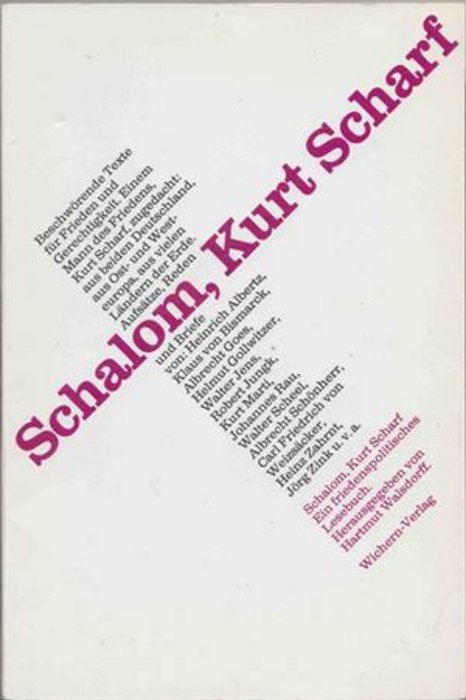 Buch zum 80. Geburtstag: Schalom, Kurt Scharf | Cover