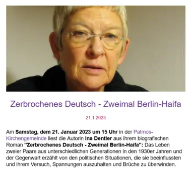 Auzug aus dem NL des Kirchenkreis' Steglitz vom 18.0.2023