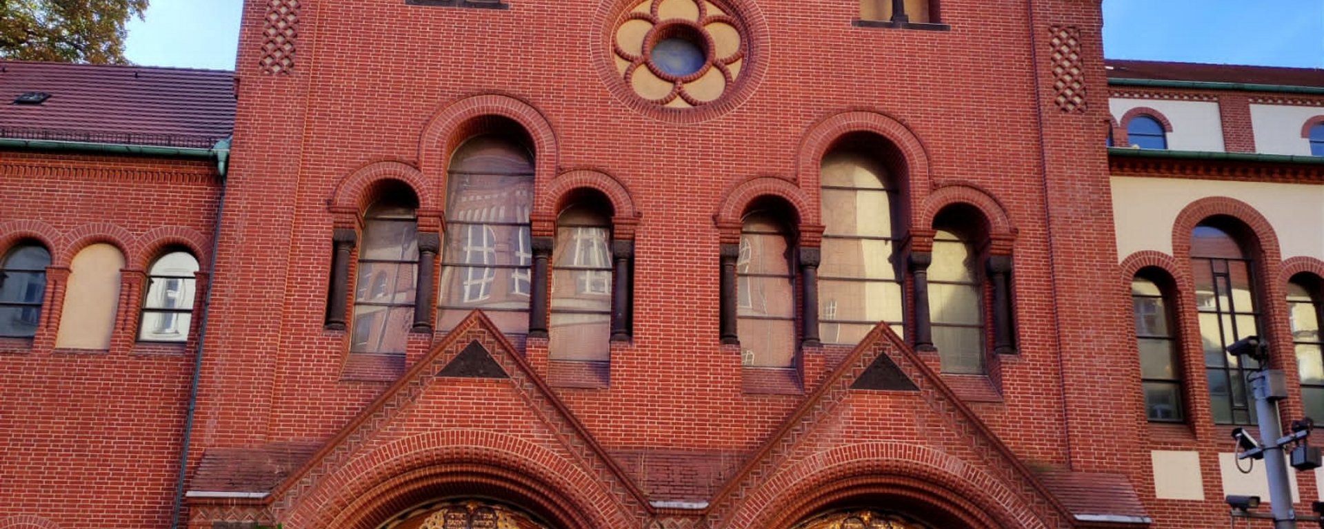 Blick auf die Synagoge im Hof Rykestraße. Bild TG