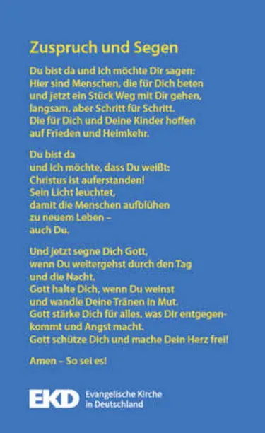Postkarte - Zuflucht und Segen Bild: EKD