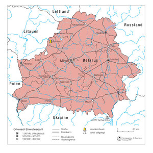 Karte aus der EKD-Handreichung Reminiszere Belarus 2022