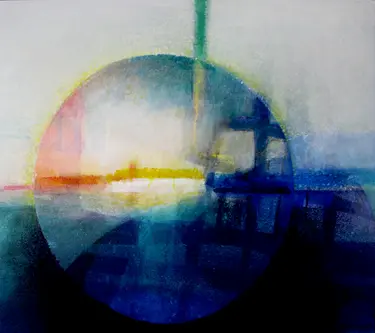 Licht in der Finsternis 2016-19, Mischtechnik, Leinwand, 80x90 cm