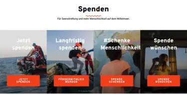 Helfen Sie uns, Menschen aus Seenot zu retten! 