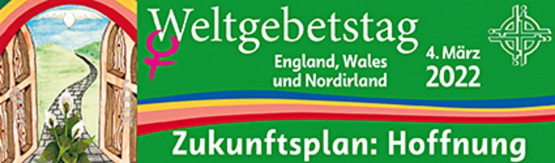 Offizieller Banner zum WGT 2022 Bild: Stickerei Angie Fox: Titel „I know the plans I have for you“ 