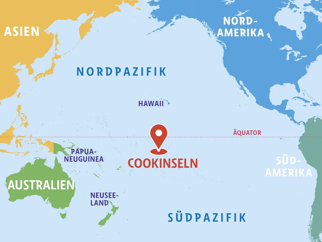 Übersicht Cook-Inseln