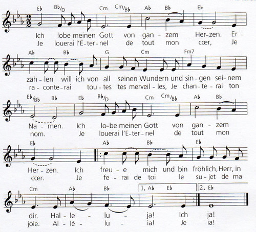 EG 272 Ich lobe meinen Gott :: Text: nach Psalm 9,2.3 :: Melodie: Claude Fraysse 1976 (c) SCM Hänssler Verlag, Holzgerlingen