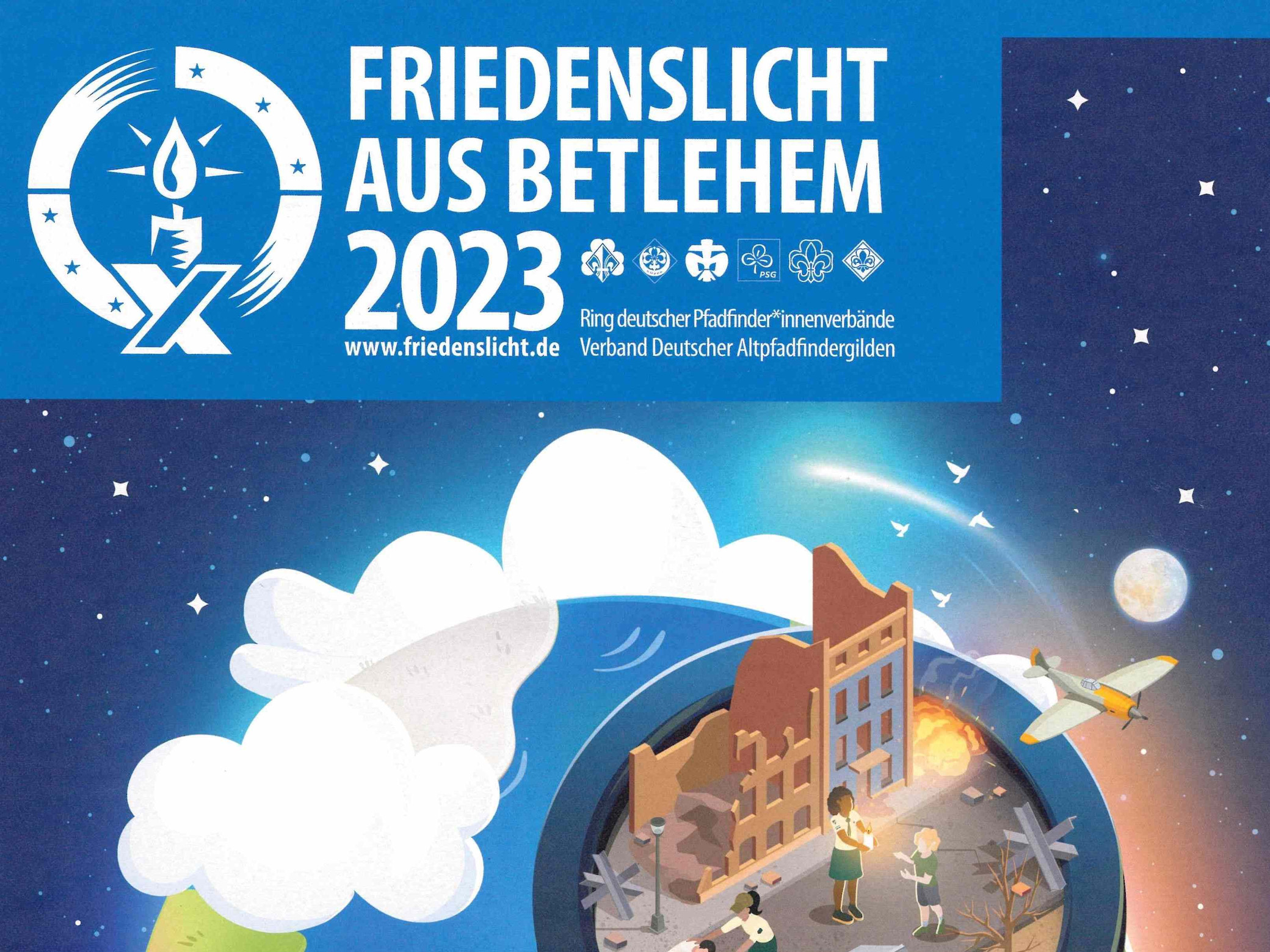 Plakat zum Gottesdienst zur Aussendung des Friedenslichtes. Ev. Matthäus-Gemeinde