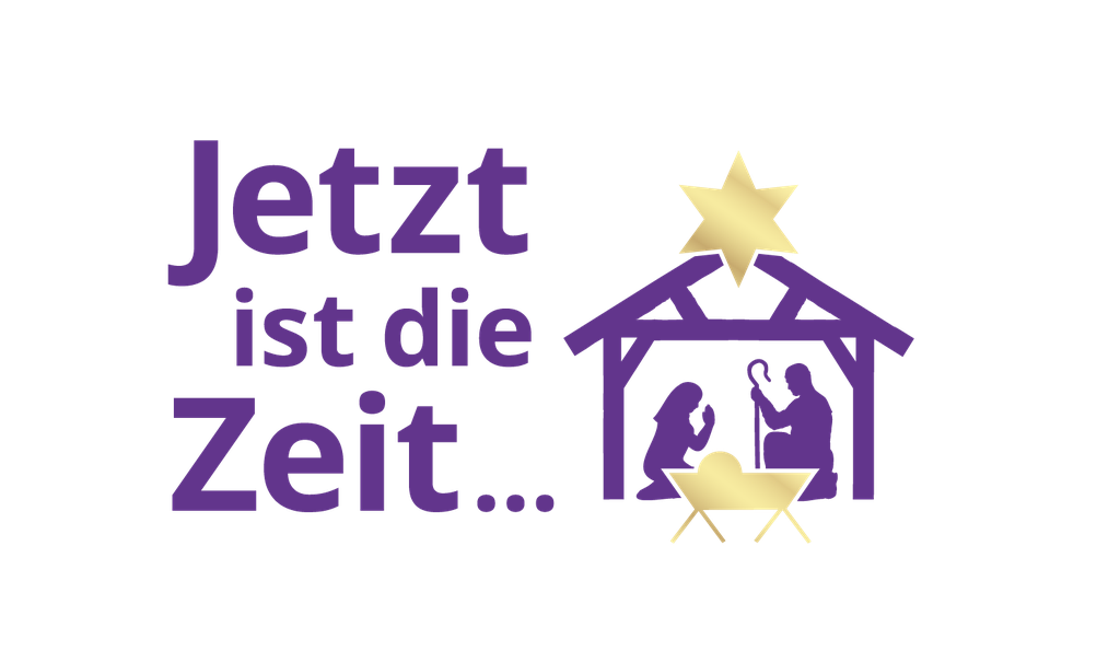 Jetzt ist die Zeit! EKBO Wort-Bildmarke Weihnachten 2022