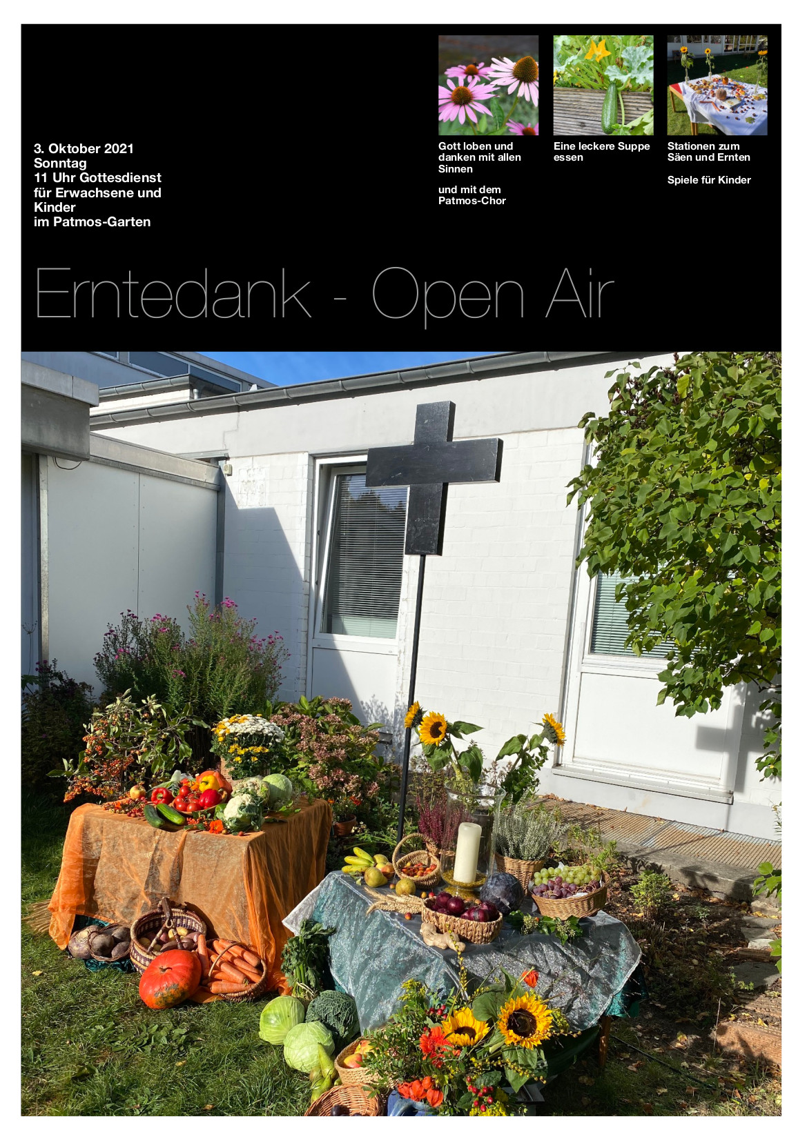 Plakat zu Erntedank OpenAir 2021
