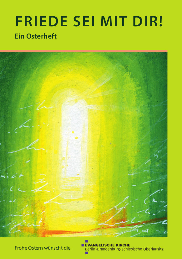 Cover der EKBO-Osterbeilage 2022. Download der PDF-Broschüre durch Klick