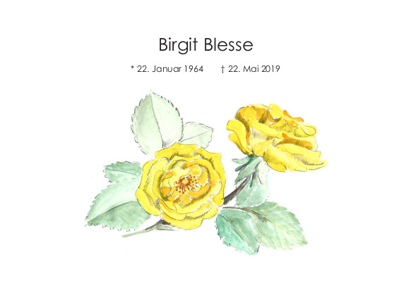 Traueranzeige für Birgit Blesse Seite 1