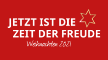 Banner der EKBO zum Weihnachtsfest 2021