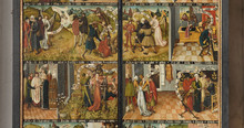 Ausschnitt aus der Zehn-Gebote-Tafel in der Danziger Marienkirche (1480–1490) | Gyddanyzc - Wikipedia