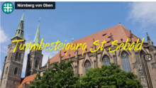 Videostandbild zur Turmbesteigung der St. Sebald Kirche in Nürnberg. Kirchentag 2023