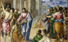 Symbolbild zum Bibliolog mit dem Thema: Wer ist hier blind? Bild: Blindenheilung von El Greco