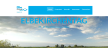 Startseite zum Elbekirchentag 2022 (Bildschirmfoto)