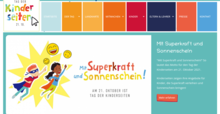 Bildschirmfoto der Startseite tag-der-kinderseiten.de